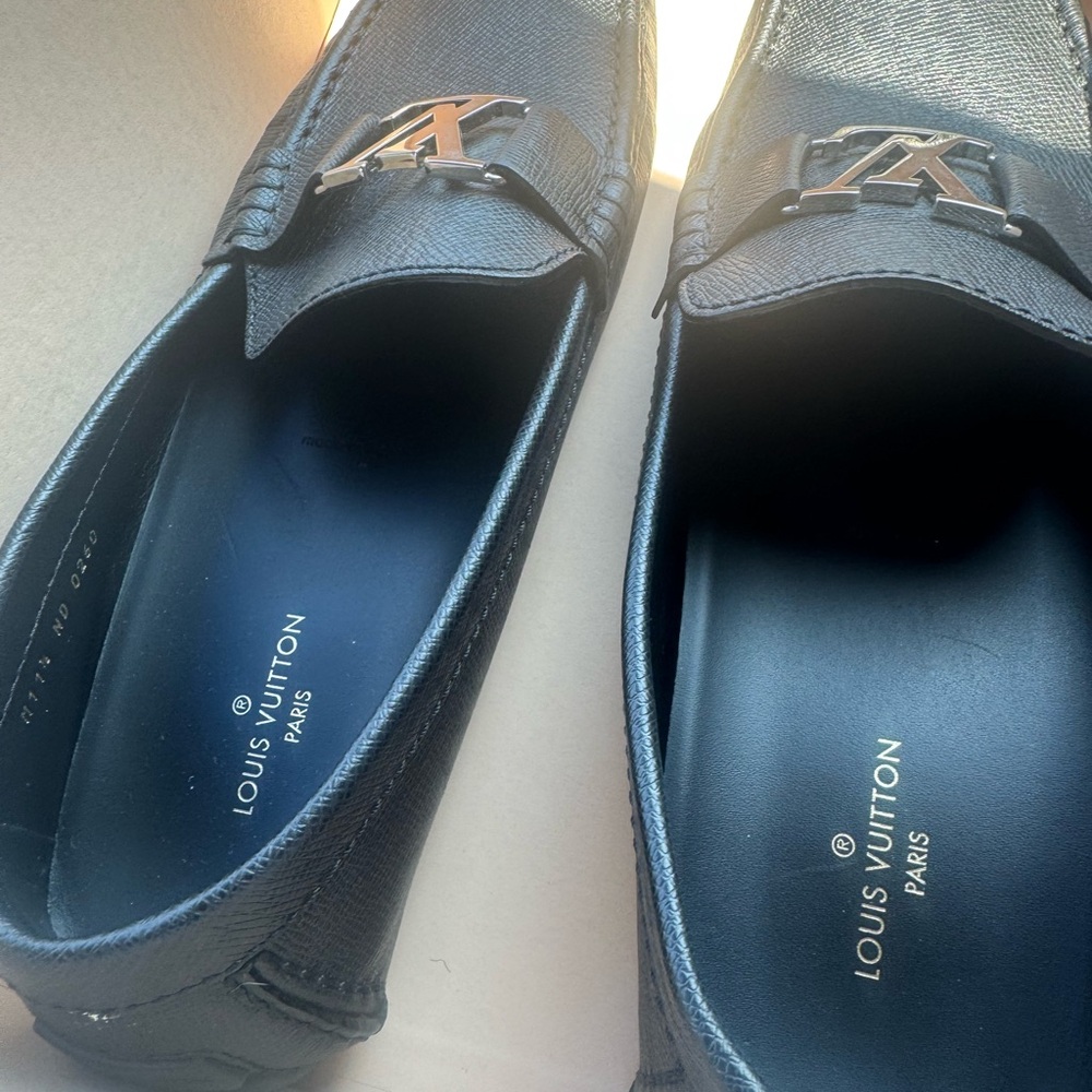 Louis Vuitton Men's Elegant Black Slip-Ons